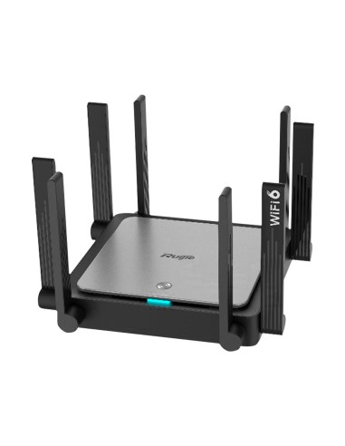 REYEE - ROUTER GIGABIT MESH WIFI 6 AX3200 - 5 PUERTOS RJ45 10/100/1000 MBPS - 802.11AX 4X4 Y DOBLE BANDA 2,4 Y 5 GHZ - PEQUEÑA O