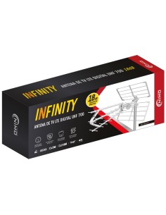 ANTENA TV NIMO HD LTE 4G/5G EXTERIOR 18dB ANT500 INFINITY 2