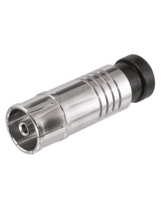 CONECTOR ANTENA TV HEMBRA POR COMPRESION CON290