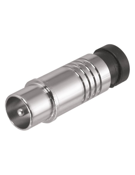 CONECTOR ANTENA TV MACHO POR COMPRESION CON291
