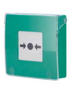 BOTÓN MANUAL DE ALARMA DE INCENDIO VERDE - INALÁMBRICO 868 MHZ JEWELLER - BOTÓN ALARMA INCENDIO O ACTIVADOR DE ESCENARIOS - COMP