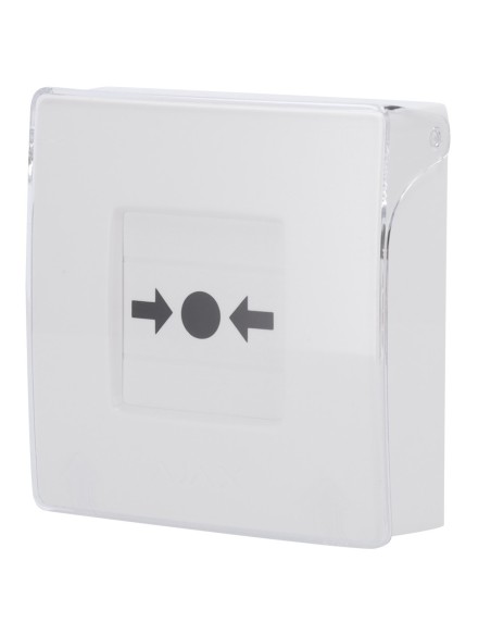 BOTÓN MANUAL DE ALARMA DE INCENDIO BLANCO - INALÁMBRICO 868 MHZ JEWELLER - BOTÓN ALARMA INCENDIO O ACTIVADOR DE ESCENARIOS - COM