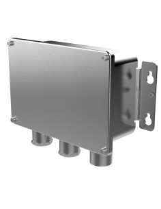 CAJA DE CONEXIONES - PARA CÁMARAS BULLET  Y TURRET - ACERO INOXIDABLE 316L - PESO 1981G - 229 × 210 × 135MM