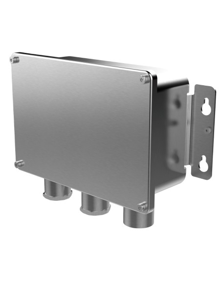 CAJA DE CONEXIONES - PARA CÁMARAS BULLET  Y TURRET - ACERO INOXIDABLE 316L - PESO 1981G - 229 × 210 × 135MM