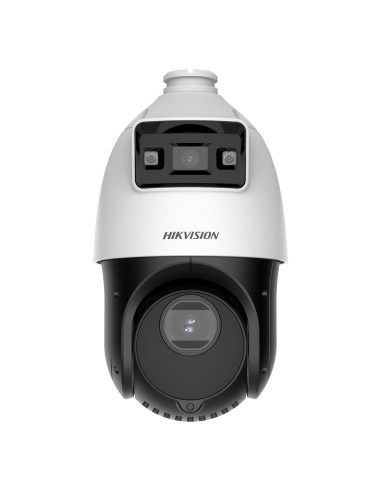 HIKVISION  - GAMA PRO - CÁMARA MOTORIZADA IP - DOBLE LENTE (PANORÁMICA 4MPX + PTZ 4MPX) - LENTE PTZ 4.8~72 MM | 15X | IP66 | COL