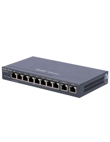 REYEE ROUTER POE CONTROLADOR CLOUD - 8 PUERTOS POE+ RJ45 GE + 2 PUERTOS RJ45 GE - 10 PUERTOS RJ45 10/100 /1000 MBPS - ADMITE HAS