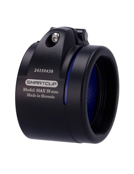 ADAPTADOR ACOPLABLE TÉRMICO CLIP-ON - ROSCA M52X0.75 - TAMAÑO 58 MM - ALUMINIO - NEGRO