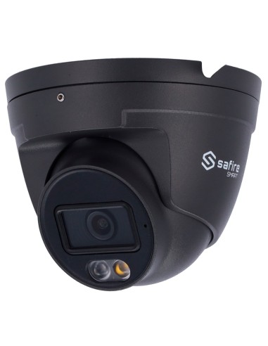 SAFIRE SMART CÁMARA TURRET IP GAMA E1 IA - COLOR GRIS - RESOLUCIÓN 4 MEGAPÍXEL (2566X1440) - LENTE 2.8 MM | MICRÓFONO INTEGRADO