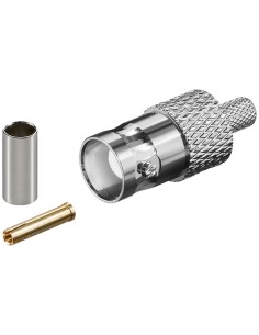 CONECTOR BNC HEMBRA PARA CRIMPAR RG59 CON408