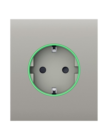 TAPA CENTRAL PARA ENCHUFE INTELIGENTE TIPO F - COMPATIBLE CON AJ-OUTLETCORE-SMART - INDICADOR LED SOBRE ESTADO DEL ENCHUFE Y CON