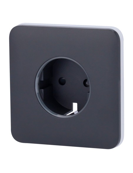 TAPA FRONTAL PARA ENCHUFE INTELIGENTE TIPO F - COMPATIBLE CON AJ-OUTLETCORE-SMART - INDICADOR LED SOBRE ESTADO DEL ENCHUFE Y CON