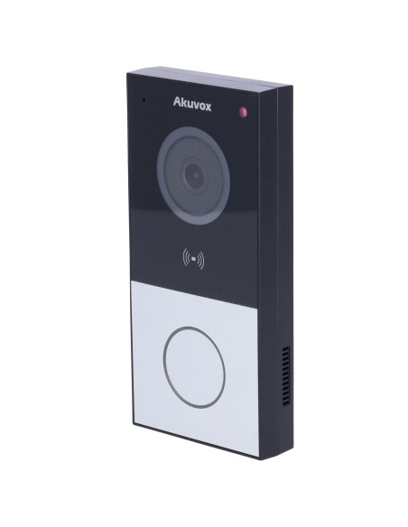VIDEOPORTERO IP EN SUPERFICIE - CÁMARA 2 MPX | AUDIO BIDIRECCIONAL - APERTURA CON TARJETA MF, NFC Y BLE | 1 RELÉ - POE, SIP ESTÁ