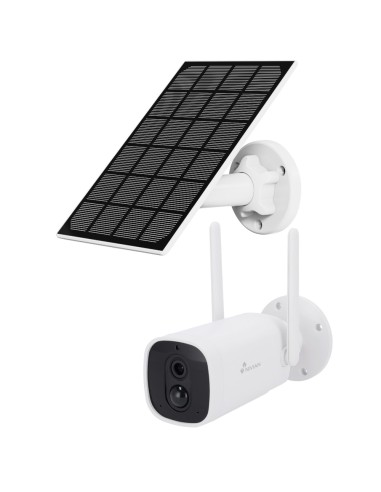 NIVIAN SMART CÁMARA 1080P + PANEL SOLAR - WIFI 2.4 GHZ - APTA PARA EXTERIOR | IR HASTA 8 M - BATERÍA10400MAH / PIR / DETECCIÓN D