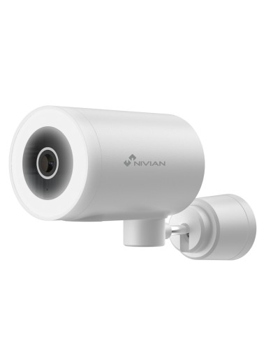 NIVIAN SMART CÁMARA 2.5K 4MP - WIFI 2.4 GHZ | EXTERIOR IP65 - MOV. HORIZONTAL | IR 10 M | FULL COLOR - DETECCIÓN DE PERSONAS |