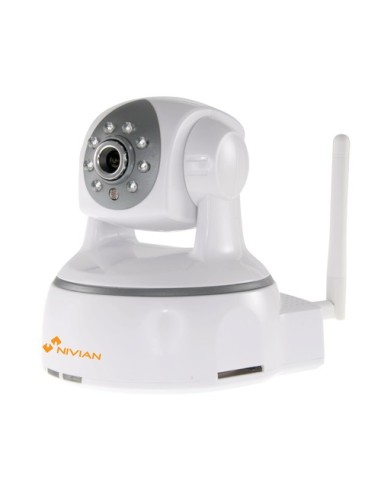 CÁMARA IP H.264 1080P - 8 LEDS IR ALCANCE 5 M - INSTALACIÓN PLUG&AMP;AMP;PLAY P2P - ETHERNET Y WIFI - GRABACIÓN EN TARJETA SD -