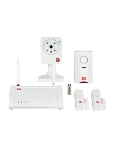 KIT DE ALARMA DOMÉSTICA HOME8 - CONEXIÓN A INTERNET / IP CLOUD - SERVICIO SOLO BAJO SUSCRIPCIÓN - CÁMARA IP / VERIFICACIÓN POR V