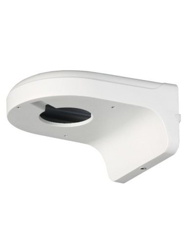 SOPORTE DE PARED - PARA CÁMARAS DOMO - APTO PARA USO EN EXTERIOR - COLOR BLANCO - CARGA MÁXIMA 1KG - PASADOR DE CABLES