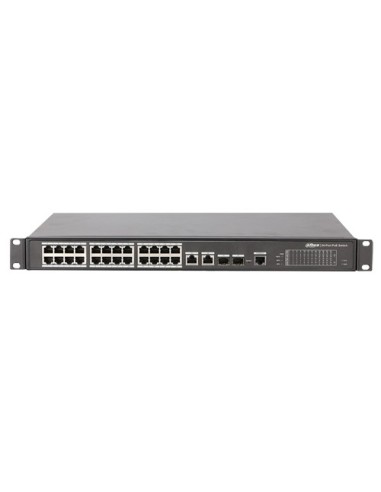 SWITCH POE BRANDED AUTOGESTIONABLE - 24 PUERTOS POE + 2 GIGABIT COMBO PORT - VELOCIDAD 10/100 MBPS - 90W PUERTO 1 Y 2 / 30W PUER