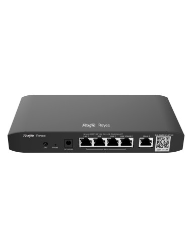 REYEE ROUTER POE CONTROLADOR CLOUD - 4 PUERTOS POE+ RJ45 GE + 2 PUERTOS RJ45 GE - 5 PUERTOS RJ45 10/100 /1000 MBPS - ADMITE HAST