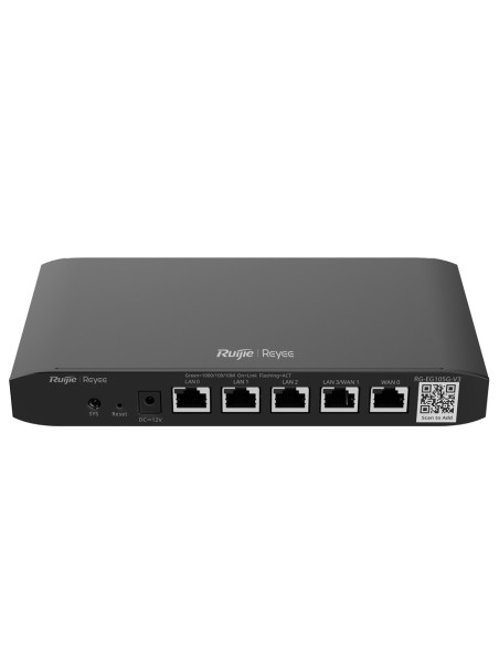 REYEE ROUTER CONTROLADOR CLOUD - 5 PUERTOS RJ45 10/100 /1000 MBPS - ADMITE HASTA 2 WAN PARA FAILOVER O BALANCEO - HASTA 600 MBPS