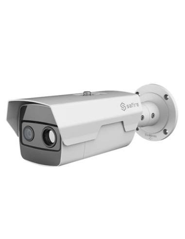 CÁMARA TÉRMICA DUAL IP SAFIRE - 160X120 VOX | LENTE 10MM - SENSOR ÓPTICO 1/2.8 2 MPX | LENTE 8MM - SENSIBILIDAD TÉRMICA =50MK -