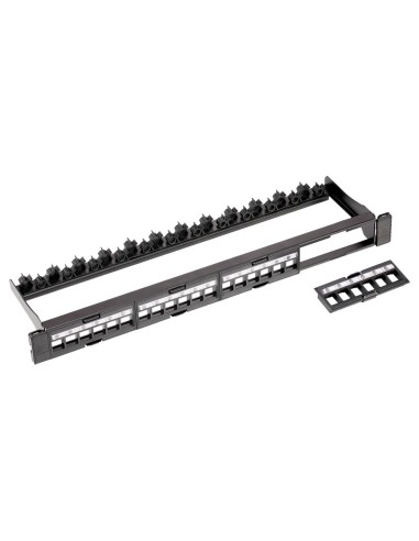 PANEL RACK 19" PATCH PANEL 24 PUERTOS KEYSTONE