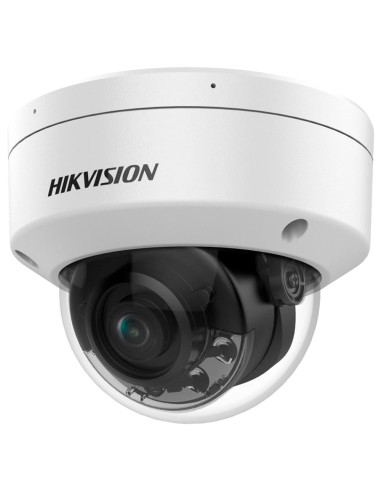 HIKVISION - CÁMARA DOMO IP GAMA PRO - RESOLUCIÓN 8 MPX | POE | COLORVU - 2.8 MM | MICRÓFONO | AUDIO | ALARMAS - LUZ HÍBRIDA 30 M