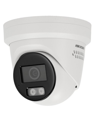 HIKVISION - CÁMARA TURRET IP GAMA PRO - RESOLUCIÓN 4 MEGAPÍXEL | POE | COLORVU - 2.8 MM | MICRÓFONO | SIRENA Y FLASH DISUASORIO