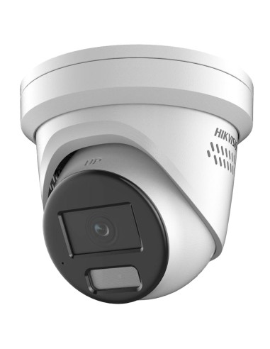 HIKVISION - CÁMARA TURRET IP GAMA PRO - RESOLUCIÓN 8 MPX | POE | ALARMAS | COLORVU - 2.8 MM | MICRÓFONO | SIRENA Y FLASH DISUASO