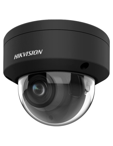 HIKVISION - CÁMARA DOMO IP GAMA PRO - RESOLUCIÓN 8 MPX | POWERED BY DARKFIGHTER - LENTE 2.8~12 MM | POE | ALARMAS | AUDIO | NEGR