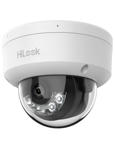 HILOOK - CÁMARA DOMO IP - RESOLUCIÓN 6 MEGAPIXEL (3200X1800) - LENTE 2.8 MM | MICRÓFONO INTEGRADO - LUZ HÍBRIDA 30 M | POE IEEE8