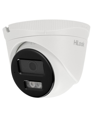 HILOOK - CÁMARA TURRET IP - RESOLUCIÓN 4 MEGAPIXEL (2560X1440) - LENTE 2.8 MM | MICRÓFONO INTEGRADO - LUZ HÍBRIDA 30 M | POE IEE