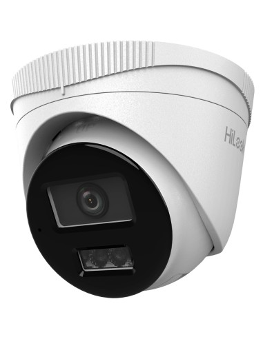 HILOOK - CÁMARA TURRET IP - RESOLUCIÓN 4 MEGAPIXEL (2560X1440) - LENTE 2.8 MM | MICRÓFONO INTEGRADO - LUZ HÍBRIDA 30 M | POE | I