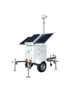 TRAILER DE ALIMENTACIÓN AUTÓNOMA PARA CCTV  - PANEL SOLAR DE 3X120W - BATERÍA LITIO LIFEPO 2520WH (200AH) - MÁSTIL TELESCÓPICO H