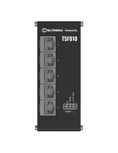 TELTONIKA SWITCH NON MANAGEABLE INDUSTRIEL - 5 PORTS ETHERNET RJ45 FAST ETHERNET - BOÎTIER ROBUSTE EN ALUMINIUM ANODISÉ - PLUG 