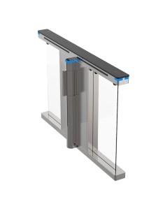 DOUBLE BI-DIRECTIONAL ACCESS TURNSTILE - MOTORIZED LATCH | 5.000.000 CYCLES - TIMES, ALARMS AND OPENING MODES - WITHOUT DOORS |