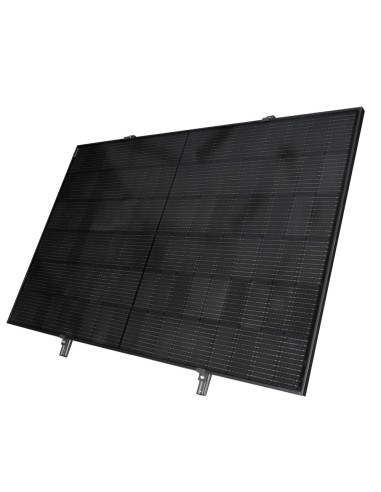 TSUN KIT SOLAR SPIDER ANGLED - PANEL FULL BLACK 400W - MICROINVERSOR MS400 400W - SOPORTE PARA INSTALACIÓN EN PARED - CONEXIÓN W