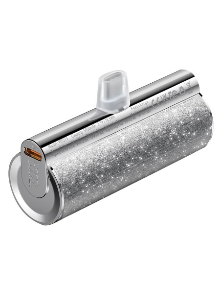 VEGER MINI POWER BANK WITH LEDS FOR CHARGING - CAPACITY 5000MAH - USB-C INPUT - USB-C OUTPUT, USB-C CONNECTOR - LOAD 1 DEVICE -