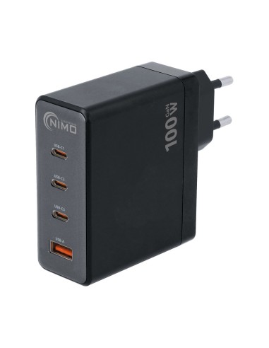 CARGADOR RÁPIDO 3XUSB TIPO-C + USB-A PD 100W CAR429