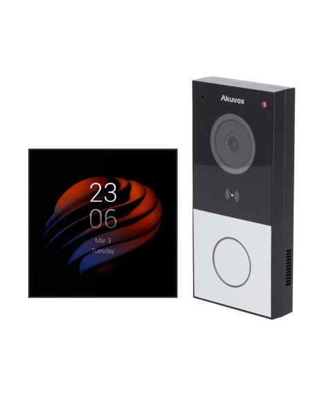 KIT DE DOMÓTICA Y VIDEOPORTERO ANDROID - IP &AMP; WIFI | PLACA Y MONITOR - AUDIO BIDIRECCIONAL | BLUETOOTH Y ZIGBEE - LECTOR MF,