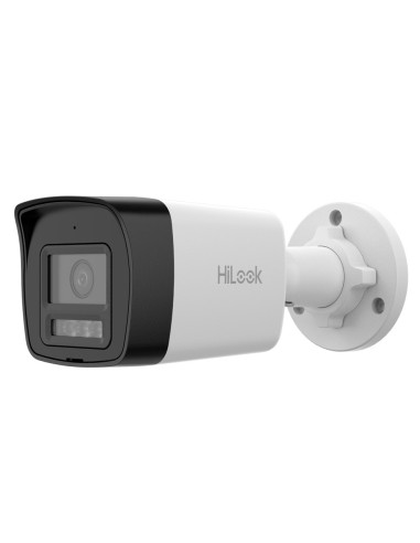 CÁMARA BULLET IP HILOOK - GAMA HILOOK - 4 MP | LENTE 2.8 MM - IR 20 M | DWDR | MICRÓFONO INTEGRADO - POE | H.265+| IP67 | LUZ BL