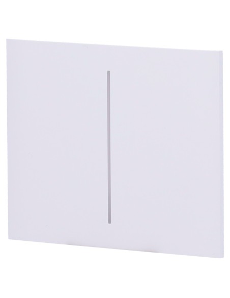 PANEL TÁCTIL PARA INTERRUPTOR DOBLE VERTICAL - COMPATIBLE CON AJ-LIGHTCORE-2G-VERT - RETROILUMINACIÓN LED - PANEL TÁCTIL CENTRAL