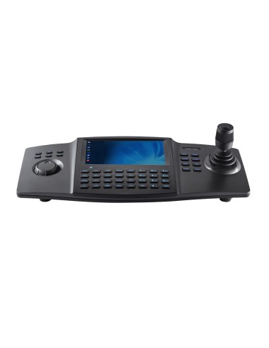 TECLADO IP HIKVISION - DOBLE INTERFAZ: DIRECTO O RED - PANTALLA 7&QUOT; LCD 1024X600 - RED POR IP CON CONECTOR RJ45 - JOYSTICK 4