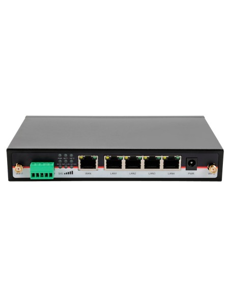 HONGDIAN ROUTER 4G INDUSTRIAL - 2 X 4G MÓDULOS LTE CAT 6 - DOBLE MÓDEM DUAL SIM - PUERTOS RS232/RS485 - WI-FI 802.11B/G/N/AC 2.4
