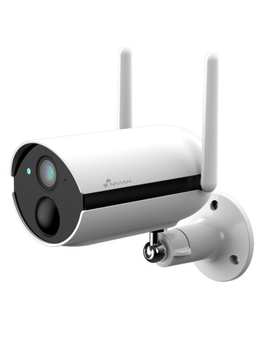 NIVIAN SMART CÁMARA 1080P - WIFI 2.4 GHZ - APTA PARA EXTERIOR | IR HASTA 10 M - BATERÍA / PIR / DETECCIÓN DE PERSONAS - GRABACIÓ