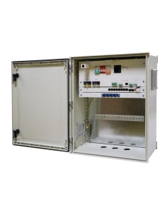 SAFIRE_x000D_ - ARMARIO DE POLIÉSTER SMC - DIMENSIONES EXTERIORES 60X50X23CM_x000D_ - SWITCH DE 8 PUERTOS | BANDEJA FUSIÓN DE FI