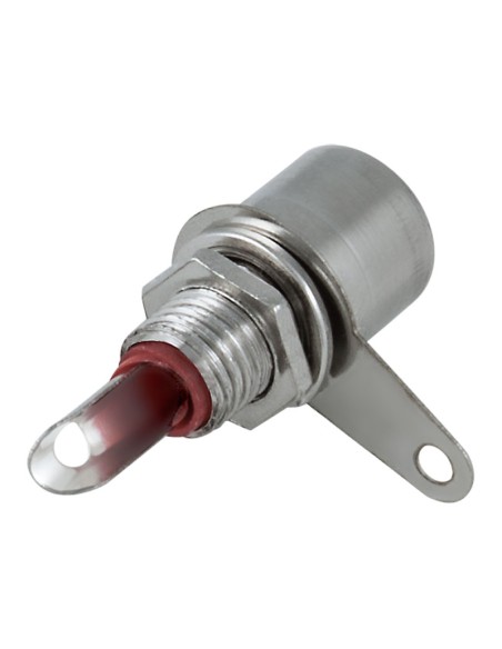 CONECTOR RCA HEMBRA DE PANEL ROJO CON654