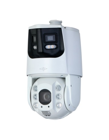 X-SECURITY PTZ IP GAMA ULTRA - DOBLE LENTE (PANORÁMICA 4MPX + PTZ 4MPX) - LENTE PTZ 5~125 MM | 25X  | FACE DETECTION - LENTE PAN