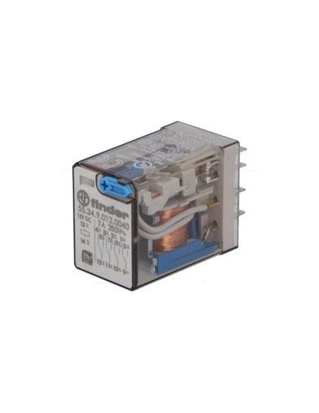 RELE 24V DC 4 CIR 10A 55.34 FINDER ENCHUFABLE