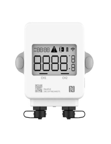 SENSOR DOBLE DE TEMPERATURA LORAWAN - NECESITA DE SONDA EXTERNA PARA LEER TEMPERATURA -  RANGO DE DETECCIÓN -200ºC ~ 500ºC (SEGÚ